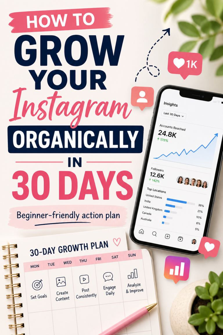 How to Grow Your Instagram Organically in 30 Days