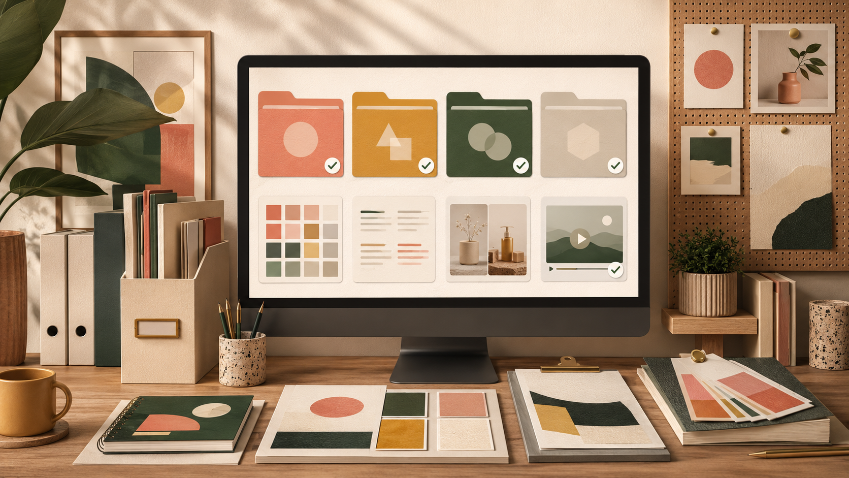 Brand asset library for small businesses