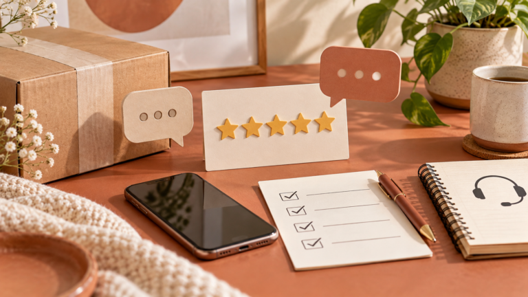 Customer review collection workspace